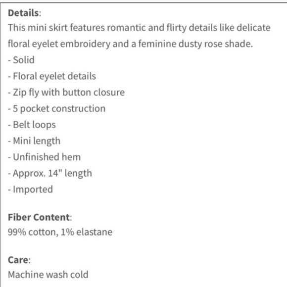 Frame Le Mini Skirt‎ Foliage Embroidered Mini Skirt - Picture 6 of 6